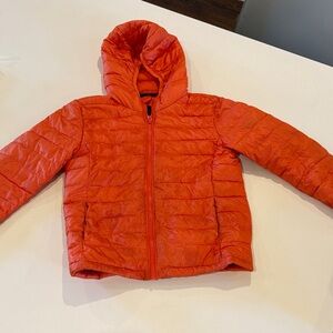 Primary Bright Orange Kids Puffer Jacket